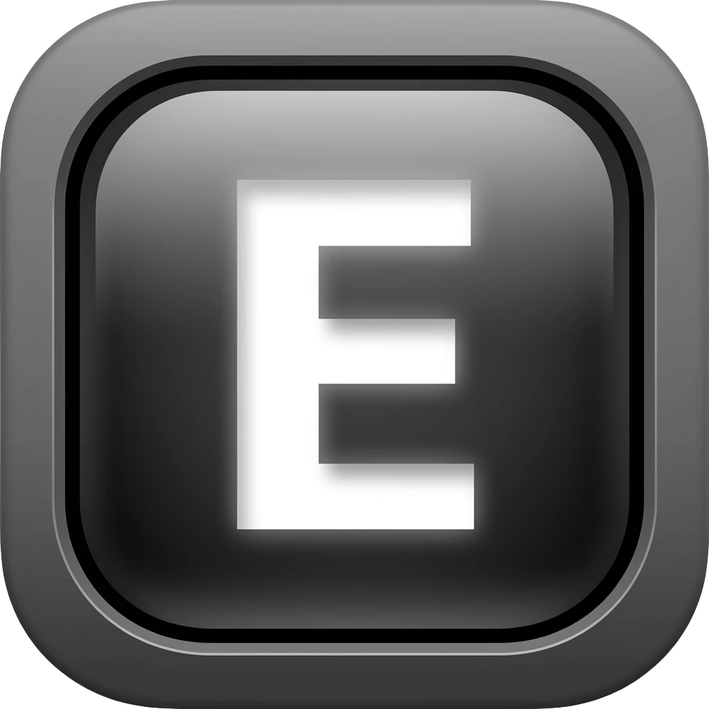 E alphabet push button emoji | AI Emoji Generator