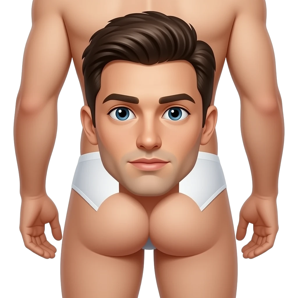 Man shows butt with no pants and no underwear no pants or underwear please emoji