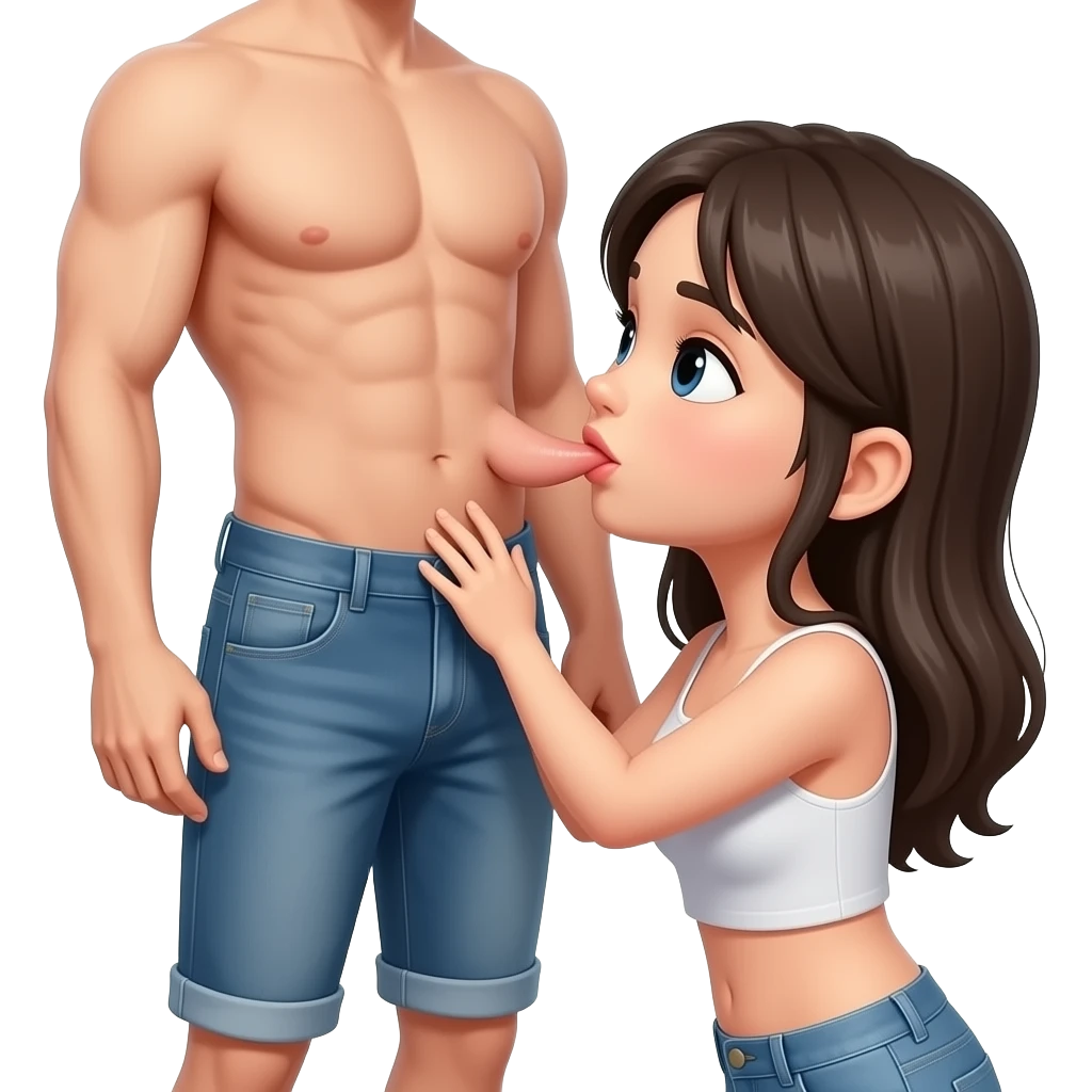Naked girl sucking naked man dick emoji