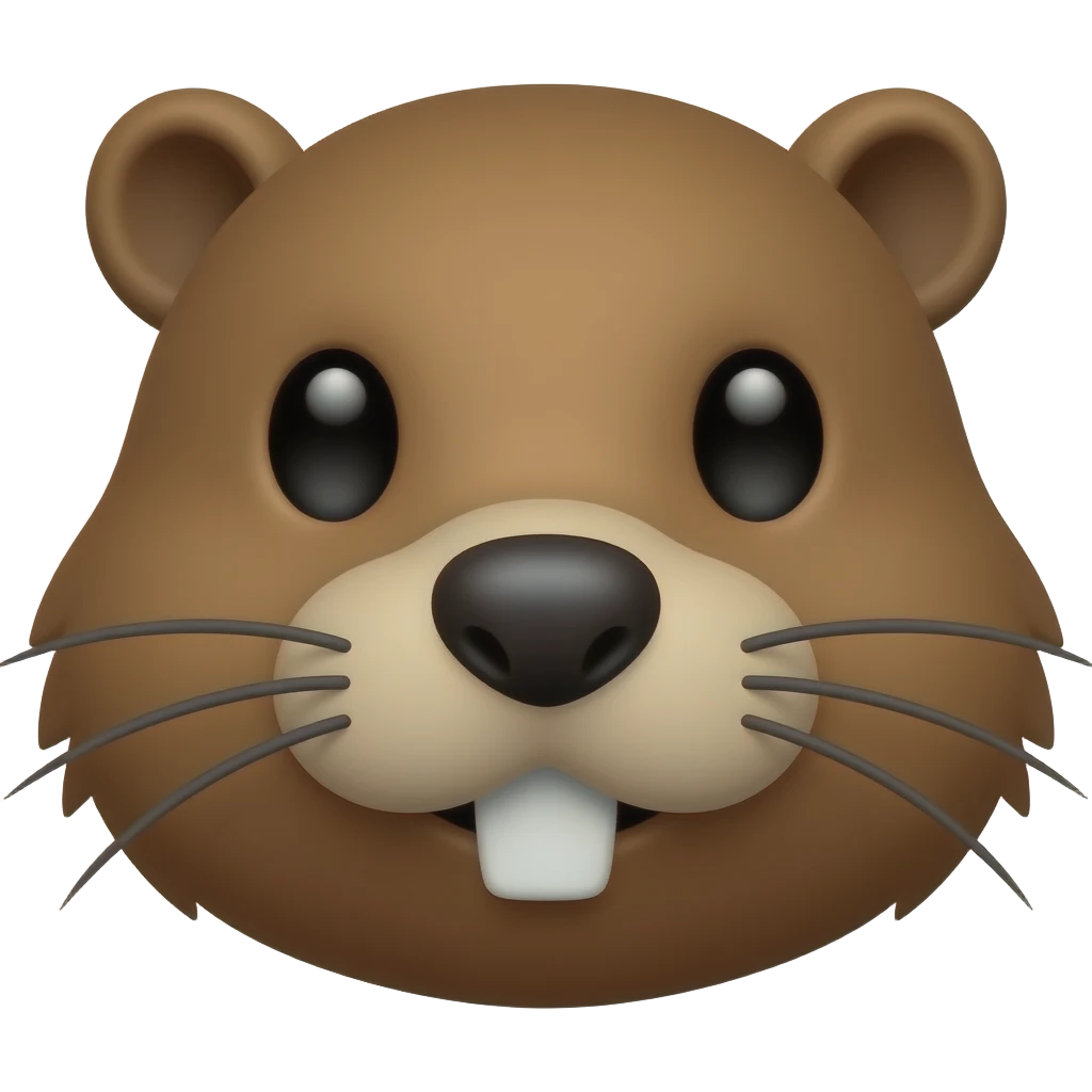 beaver face emoji