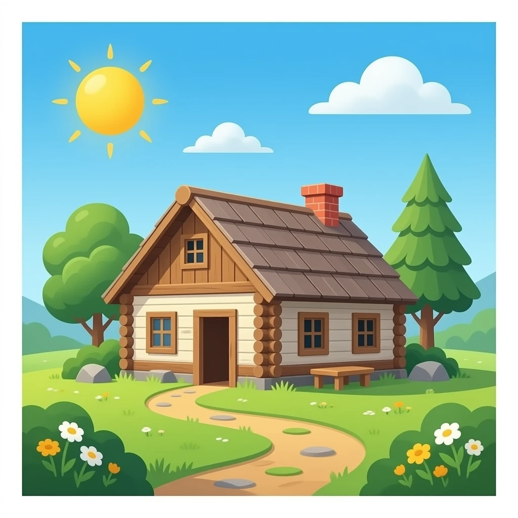 The old hut emoji