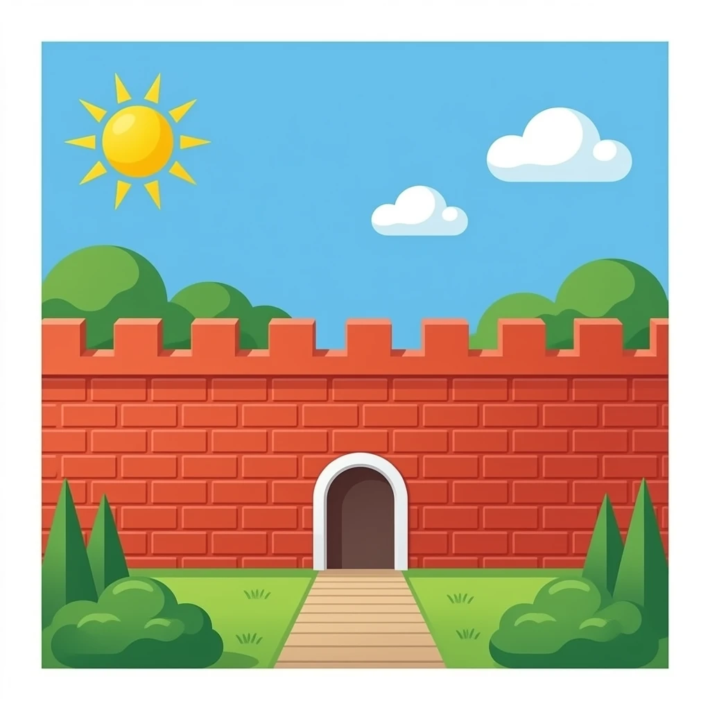 Red wall emoji
