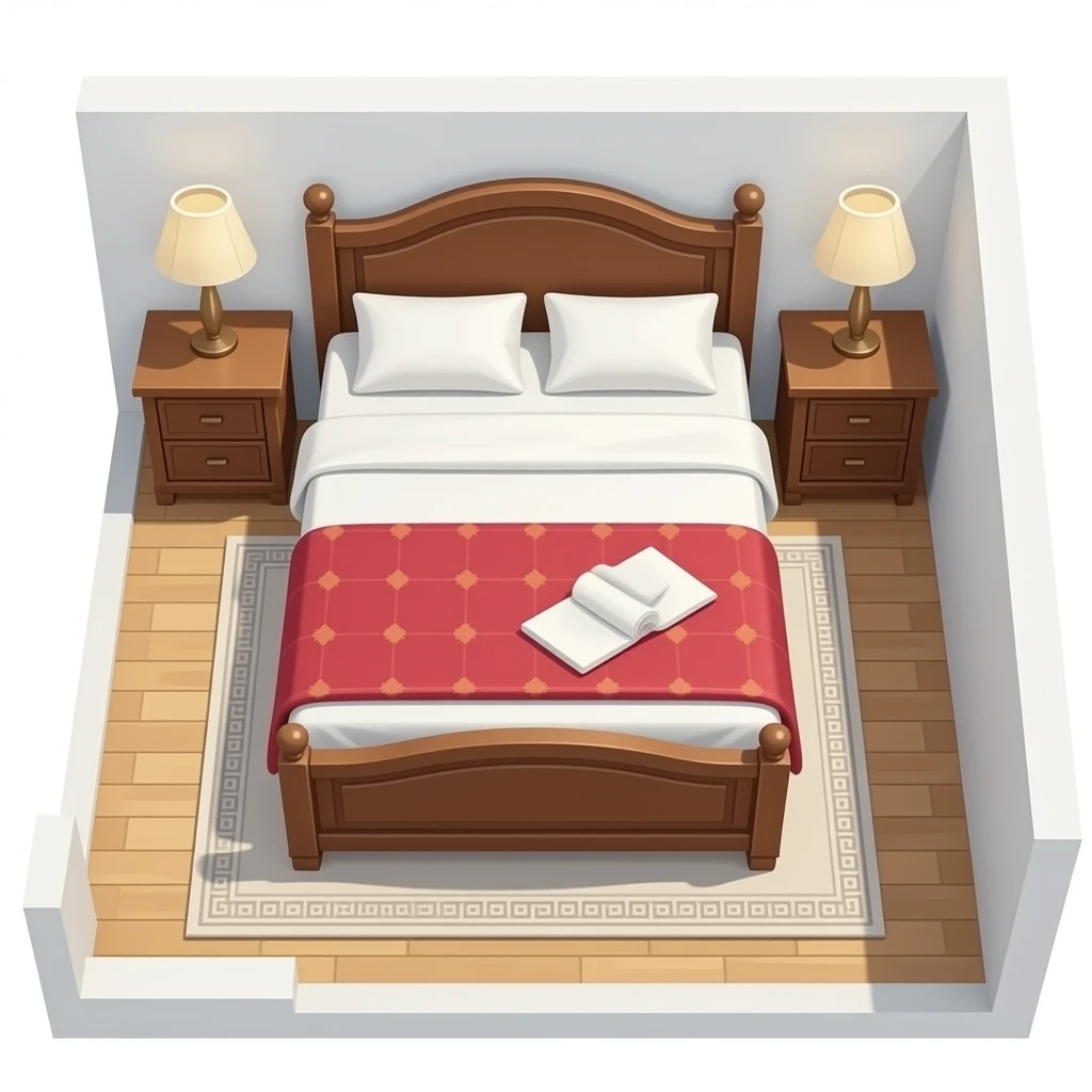 Roman bed room set floorplan emoji