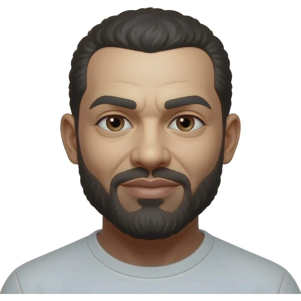 a white man disguised as a black man emoji