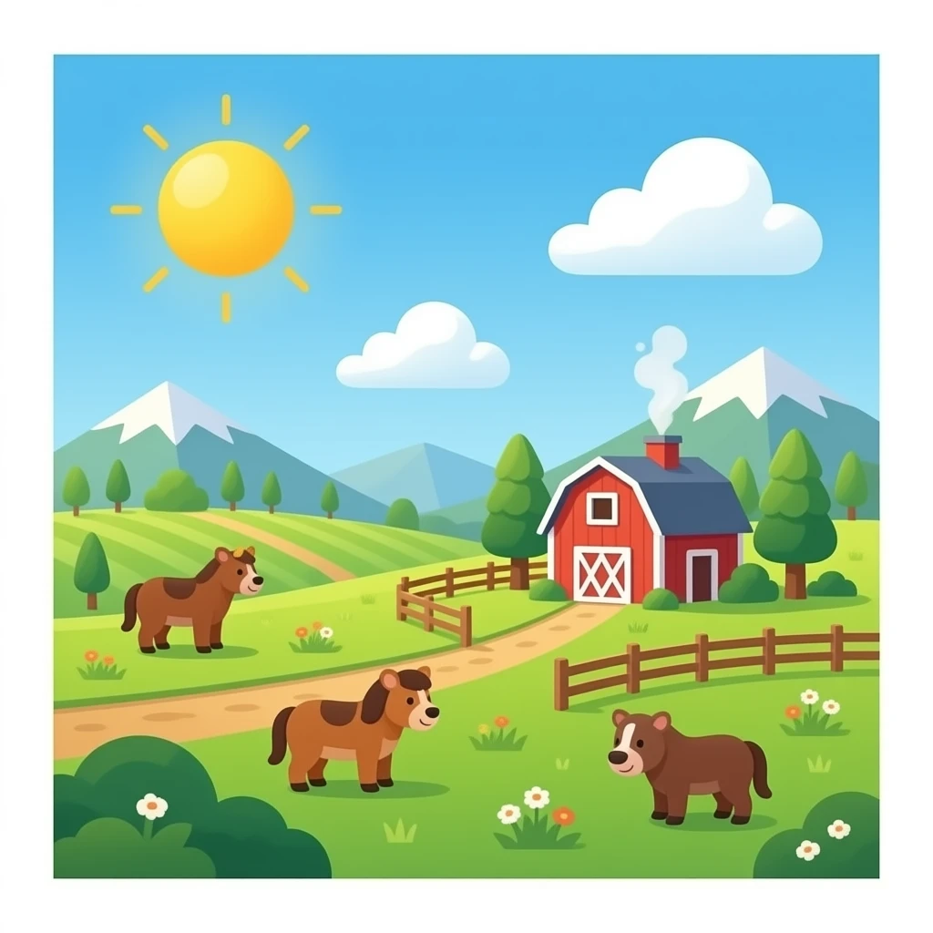 cute farm emoji