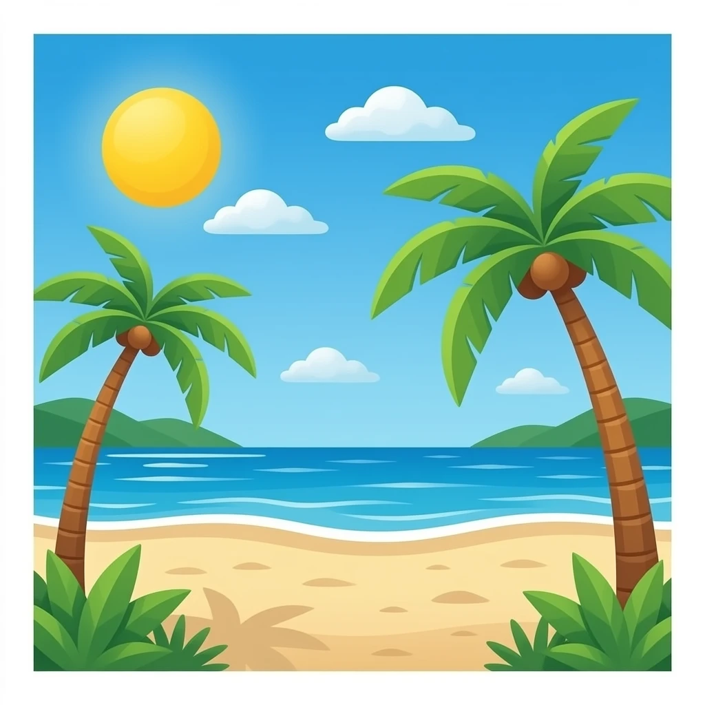 Beach emoji
