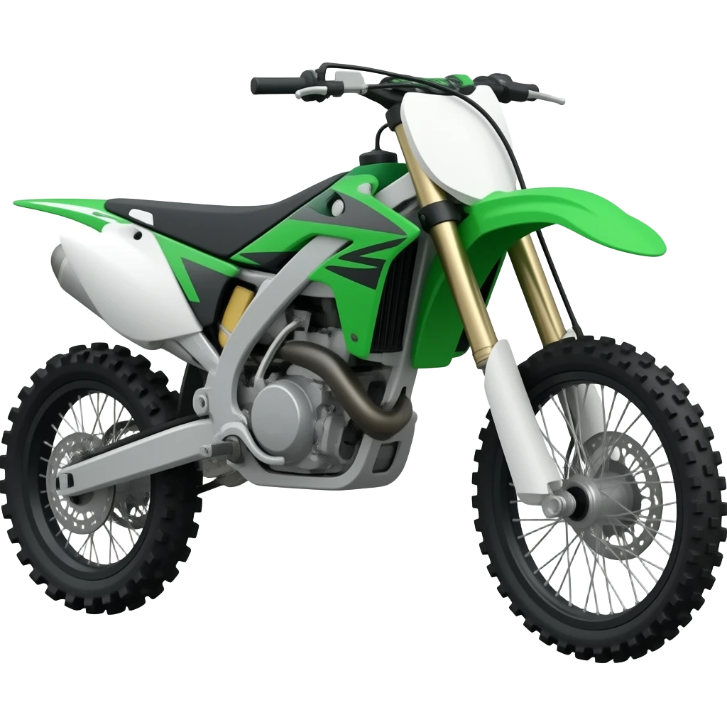 Green dirt bike emoji