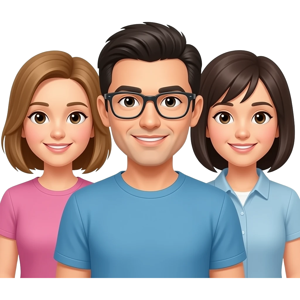 three emoji