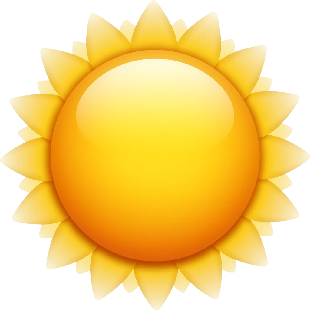 ایموجی شیرو خورشید emoji