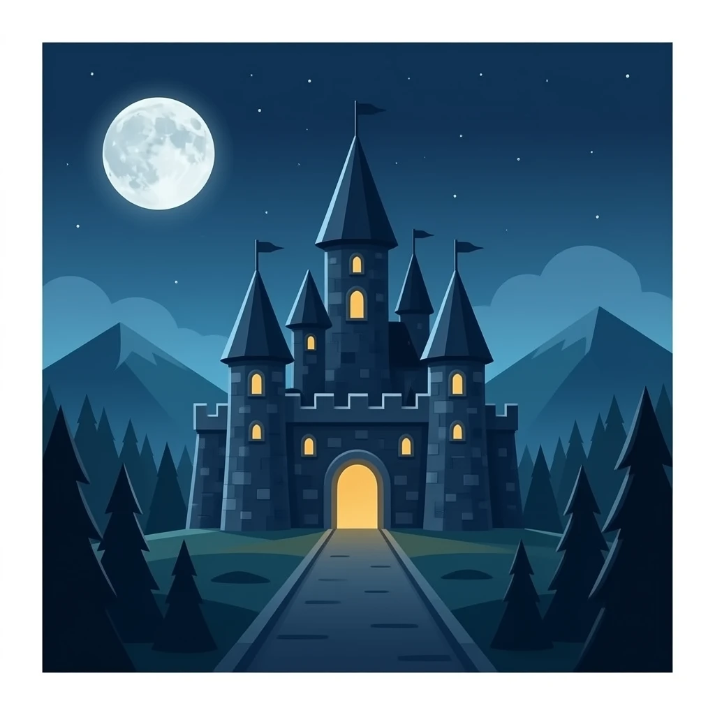 dark castle emoji