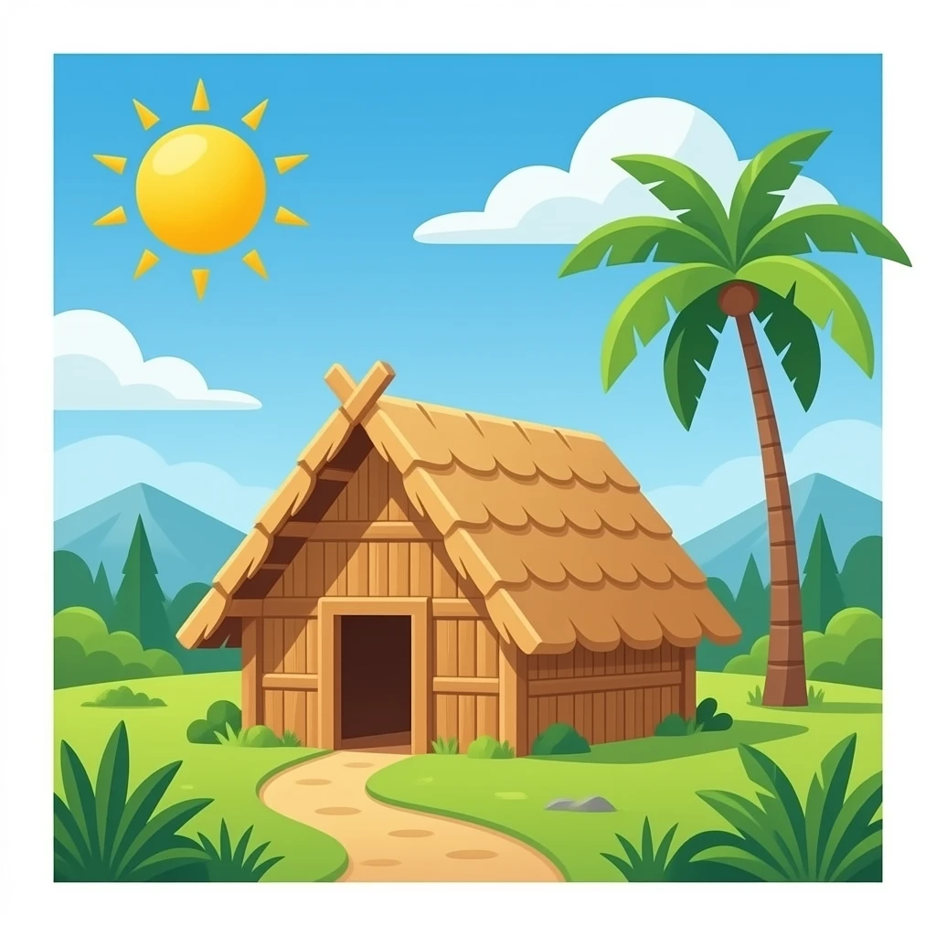 nipa hut emoji