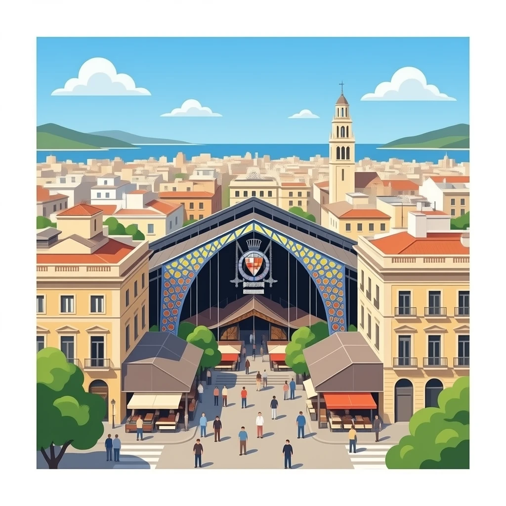 La Boqueria top full view emoji