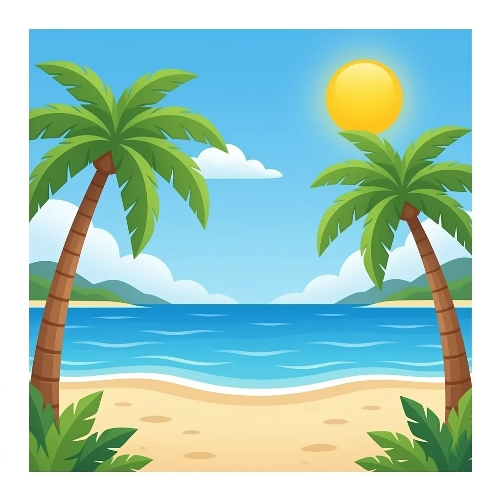 Beach emoji