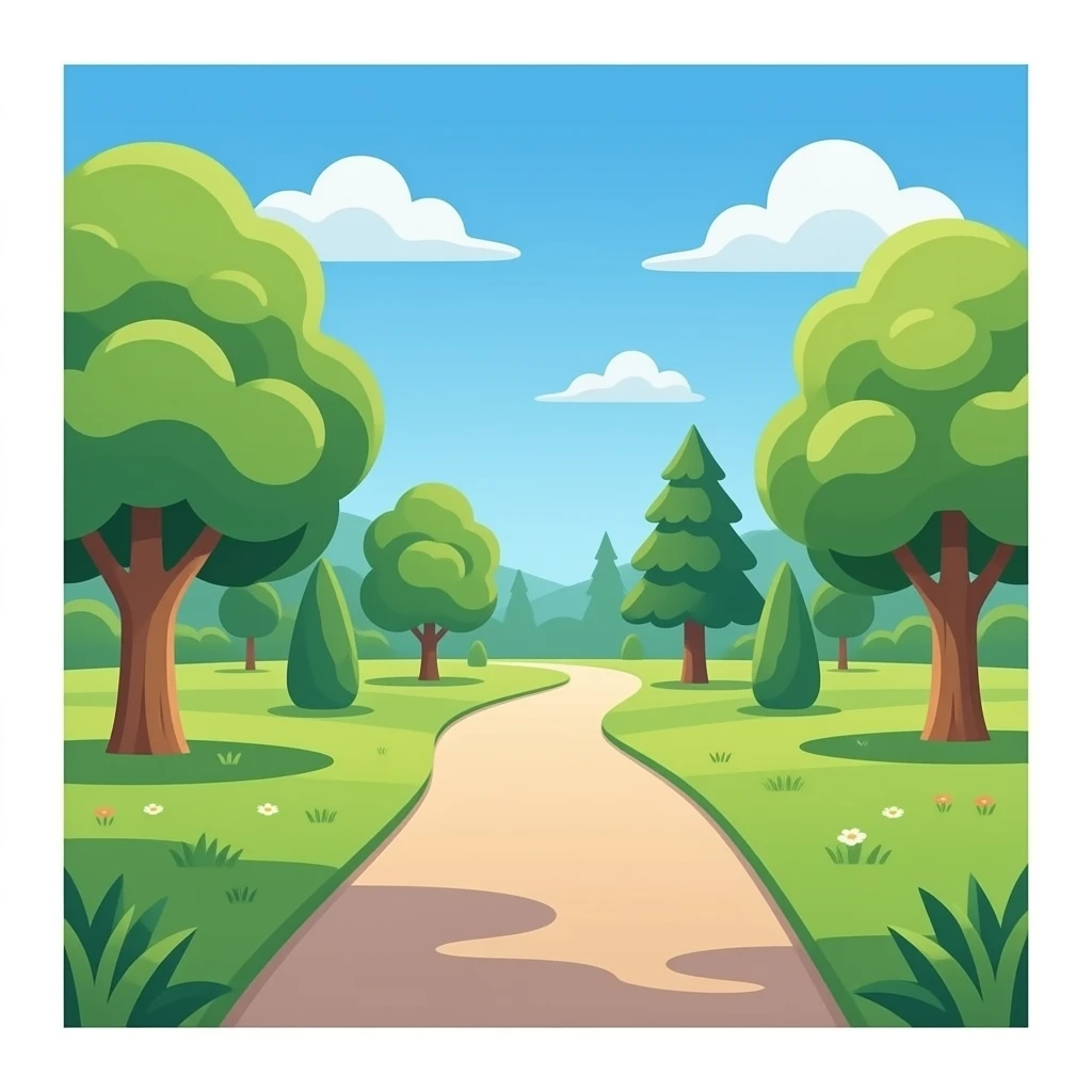 park path. emoji