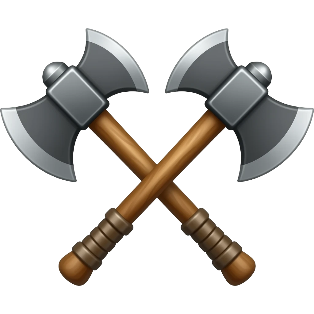 Double axe emoji