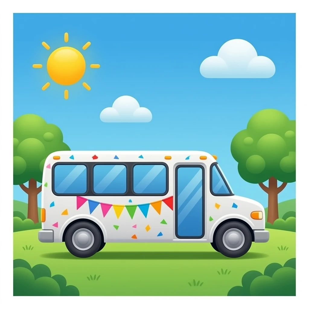 Party bus emoji