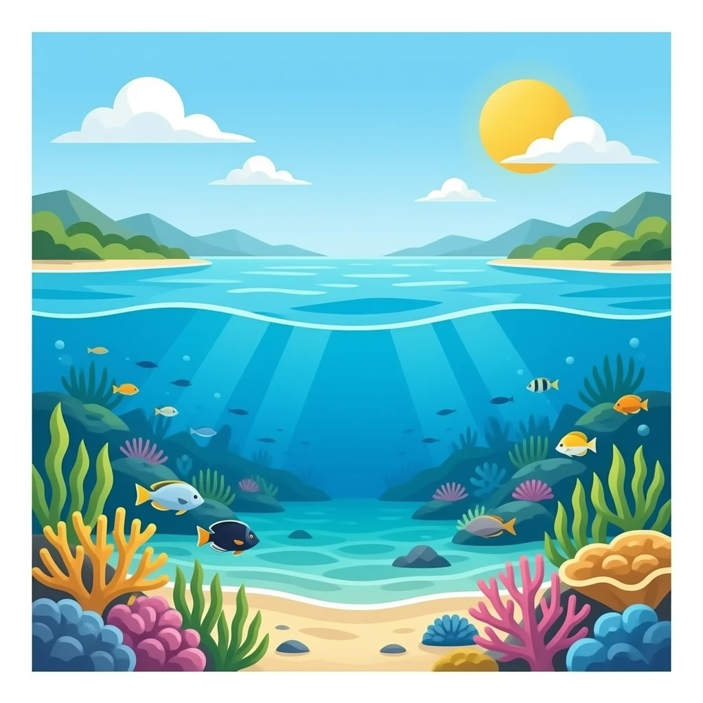 Great Barrier Reef, isolated, no backgrounds, transparent emoji