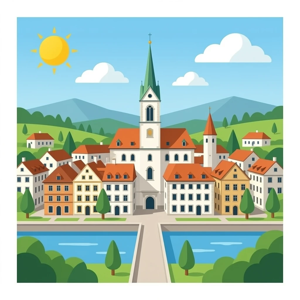 Schaffhausen City in 1690 emoji