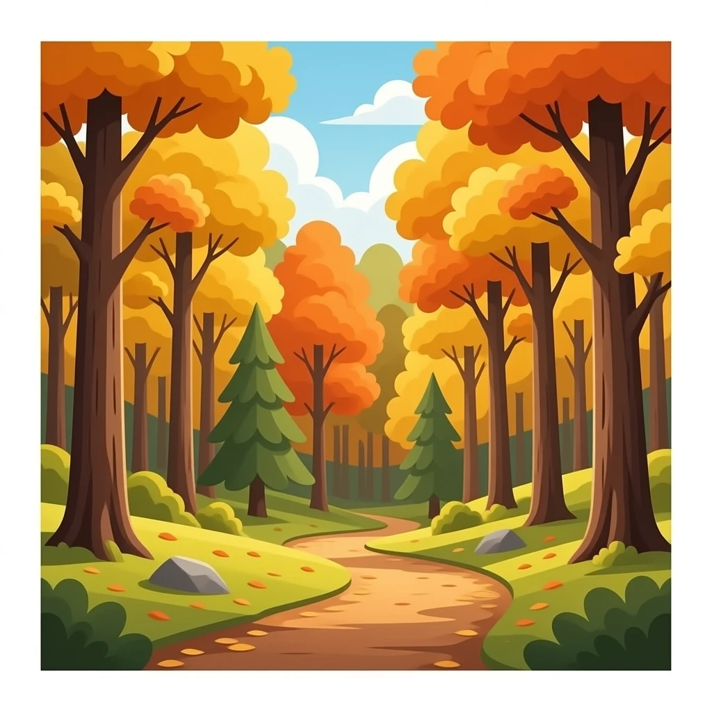 Fall Forest Picture emoji