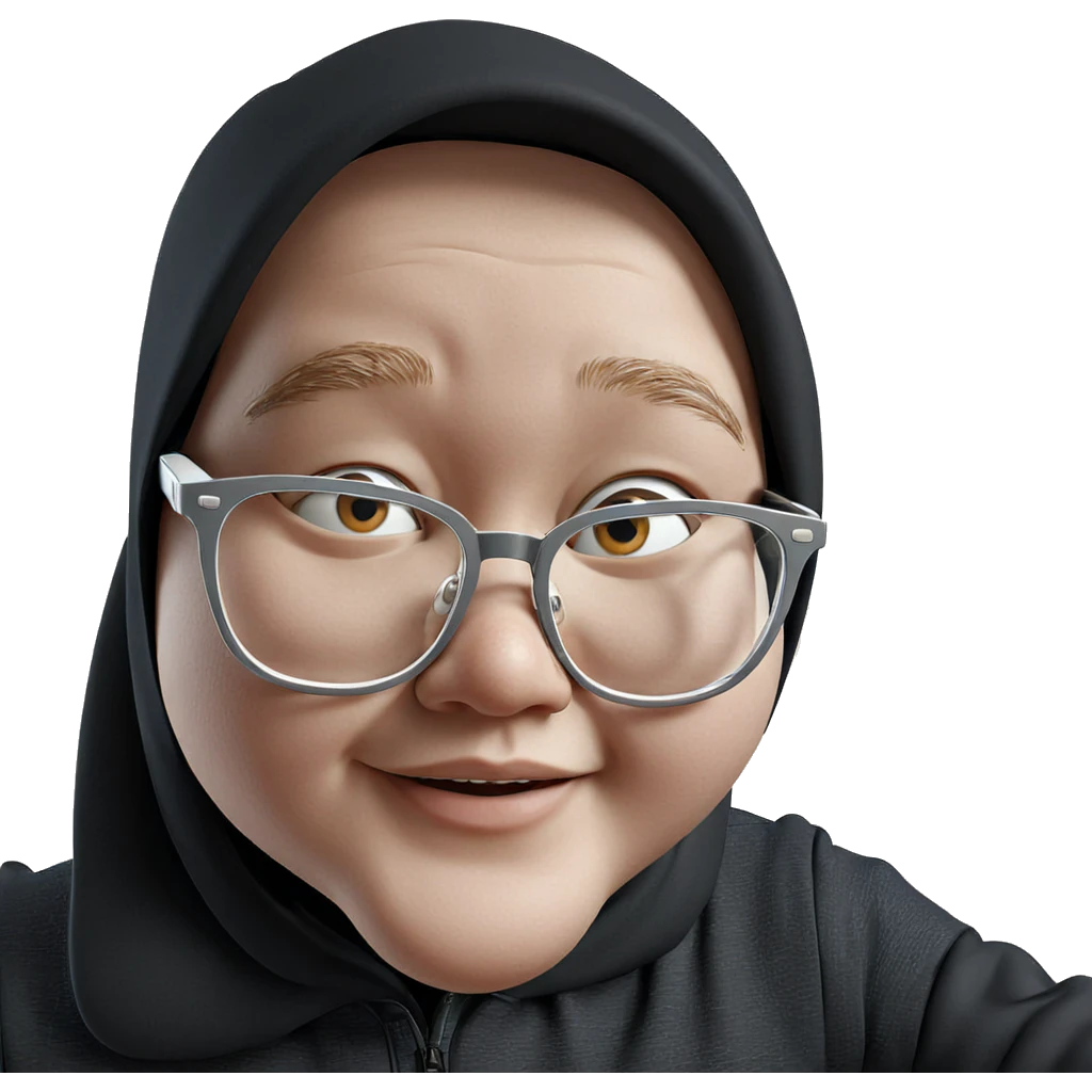 boy with glasses portrait emoji
