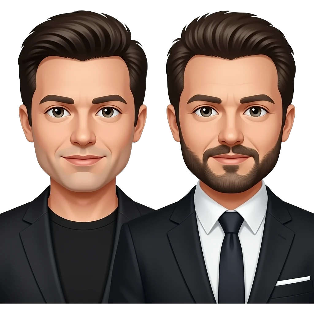 The two band members of Angine de Poitrine emoji