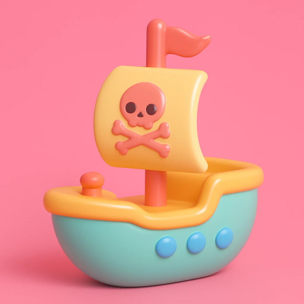 pirate ship emoji