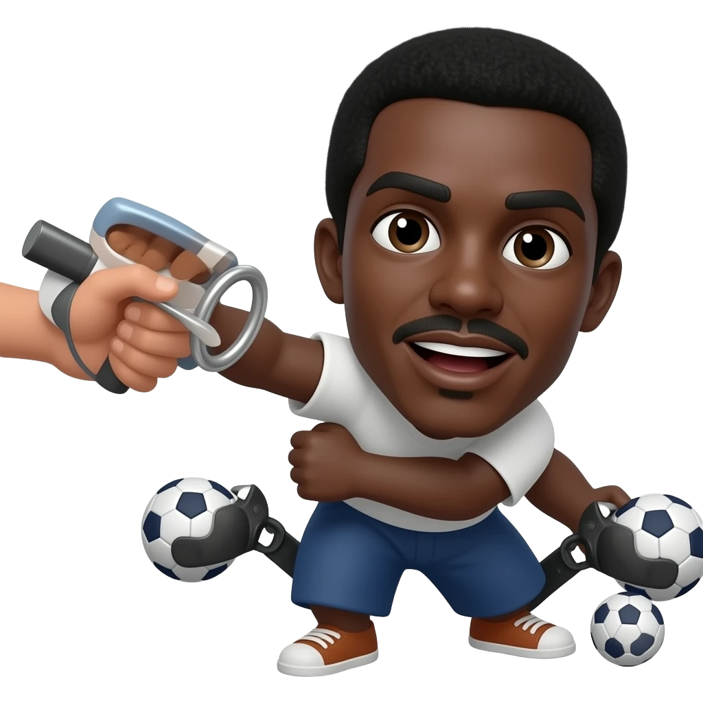 Whipping a black person emoji
