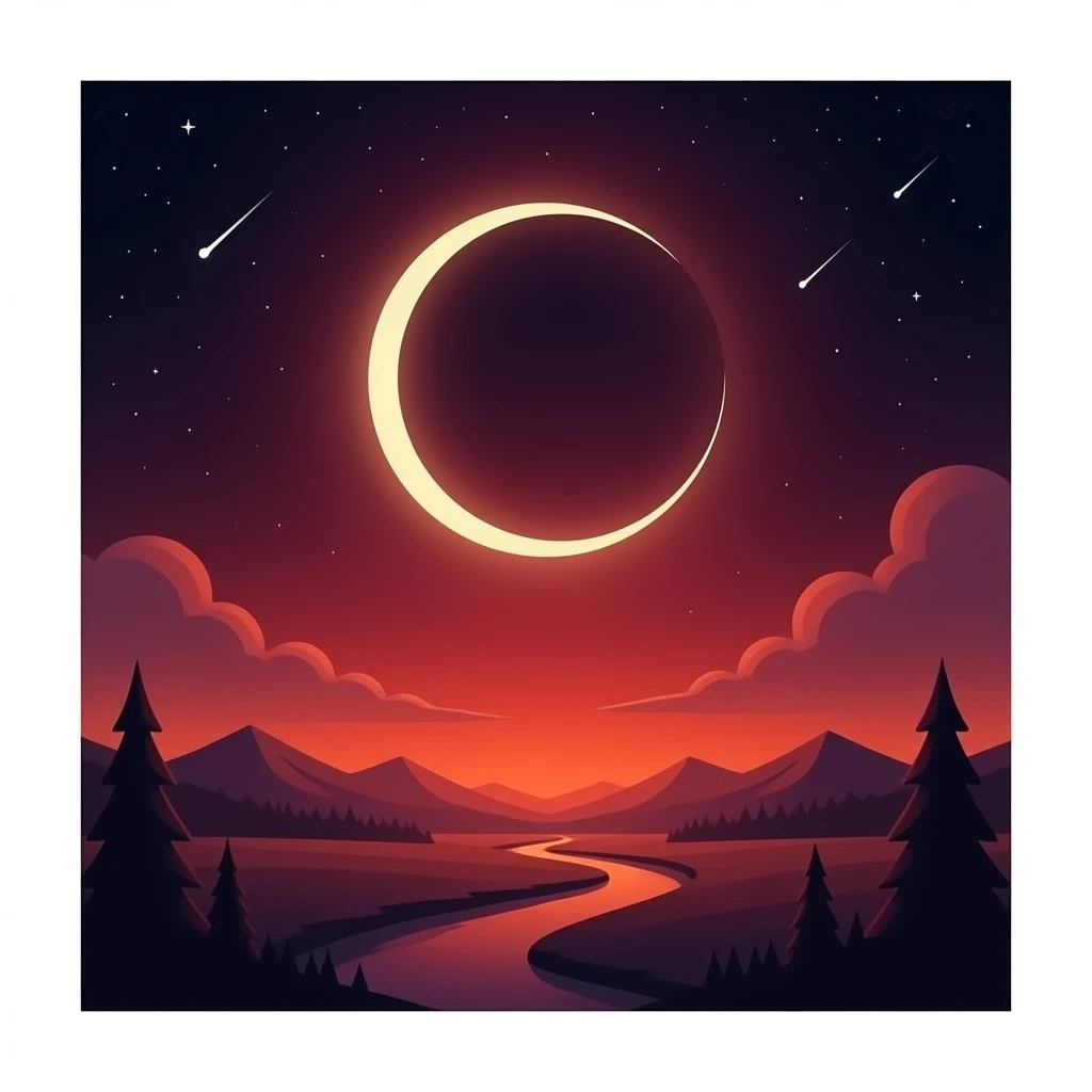 Red eclipse emoji