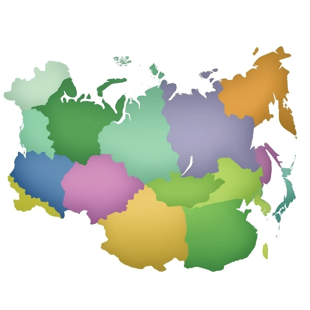 russian map with regions emoji