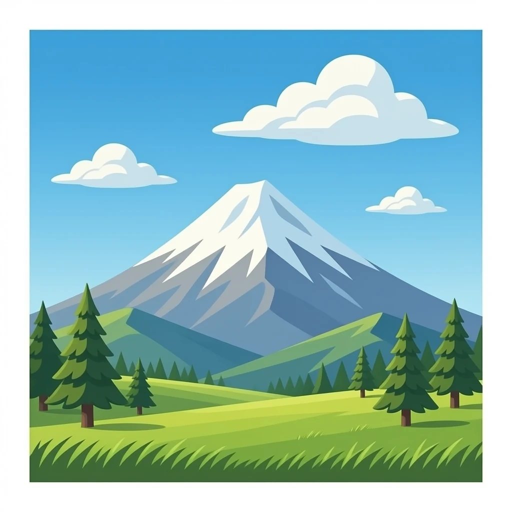 mountain wind emoji