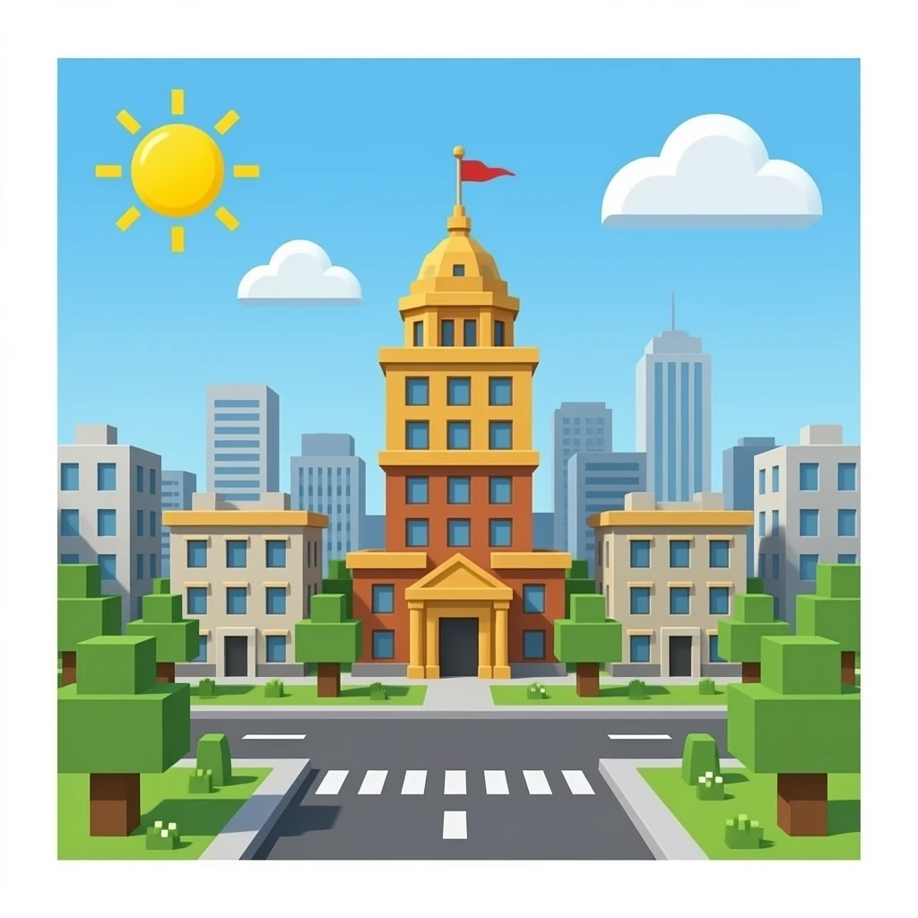 Minecraft city emoji