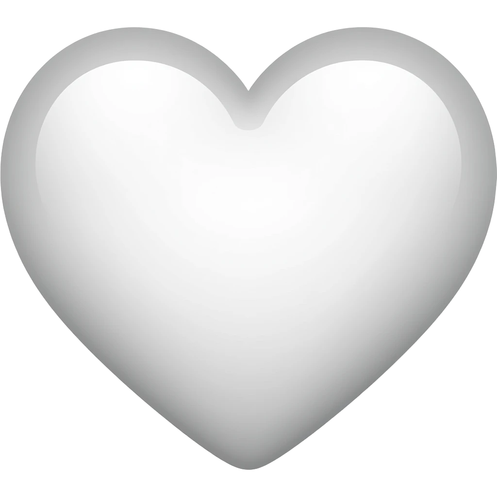 White hearts emoji