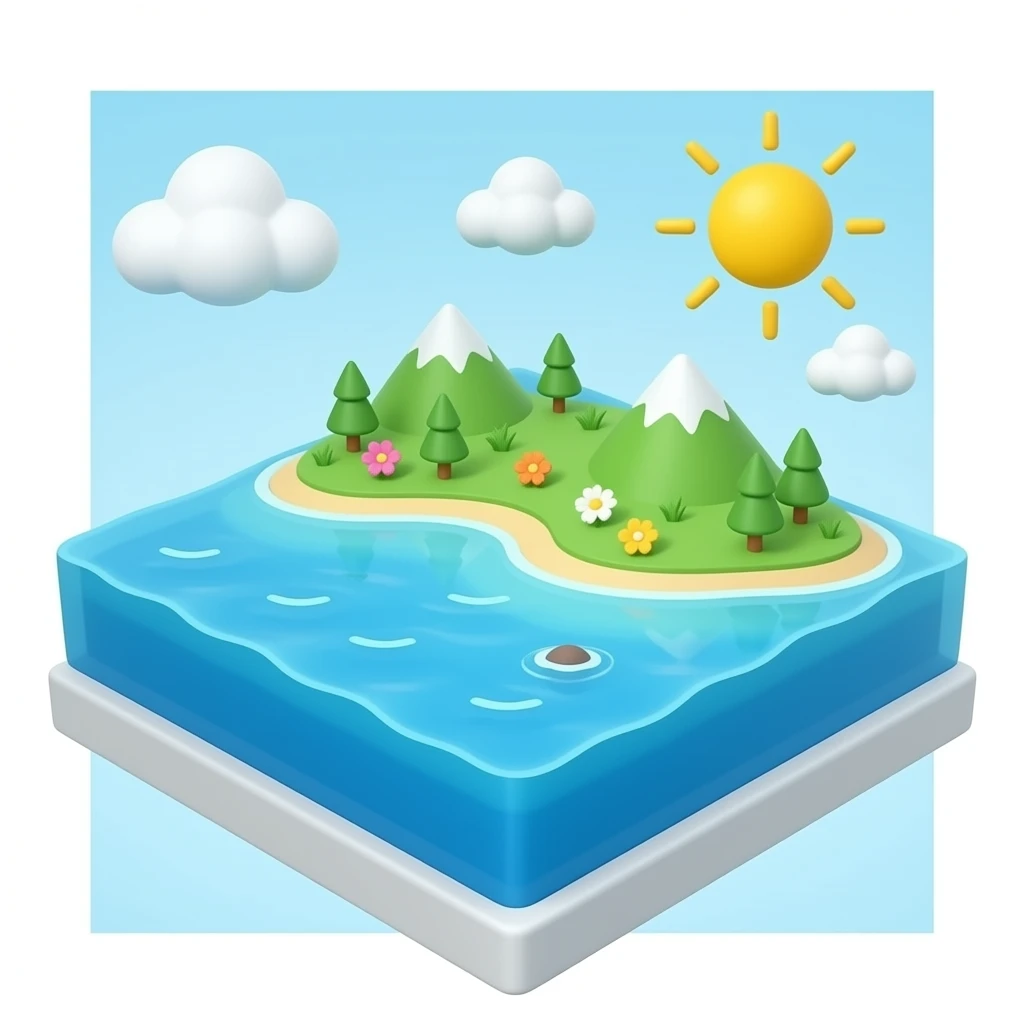 3d sea surface emoji