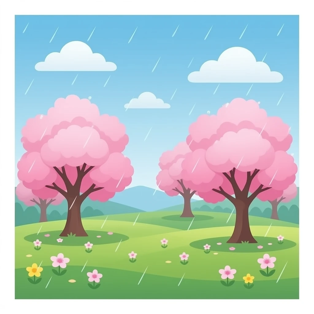 🌧️🌸 emoji