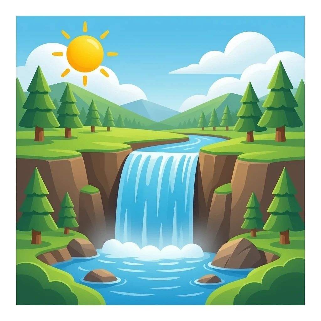 waterfall emoji