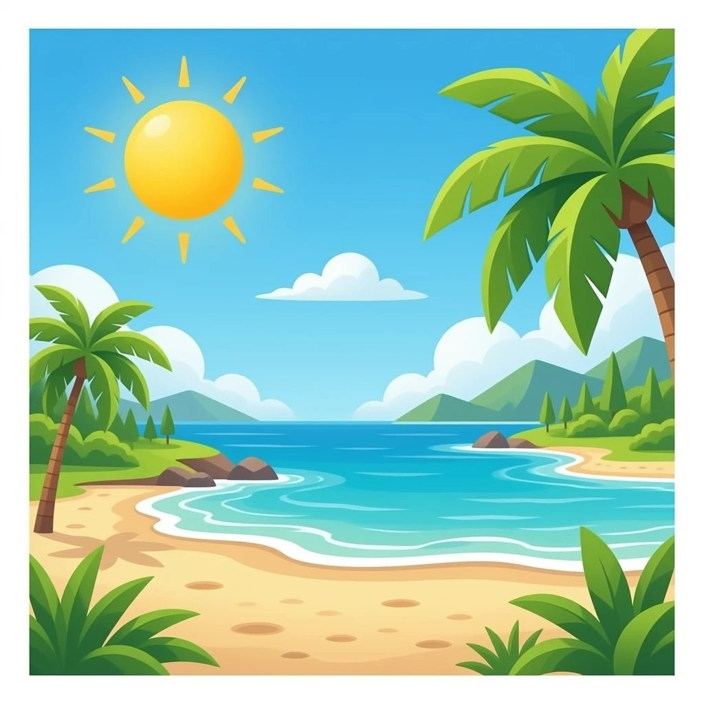 saint patricks theme beach background emoji