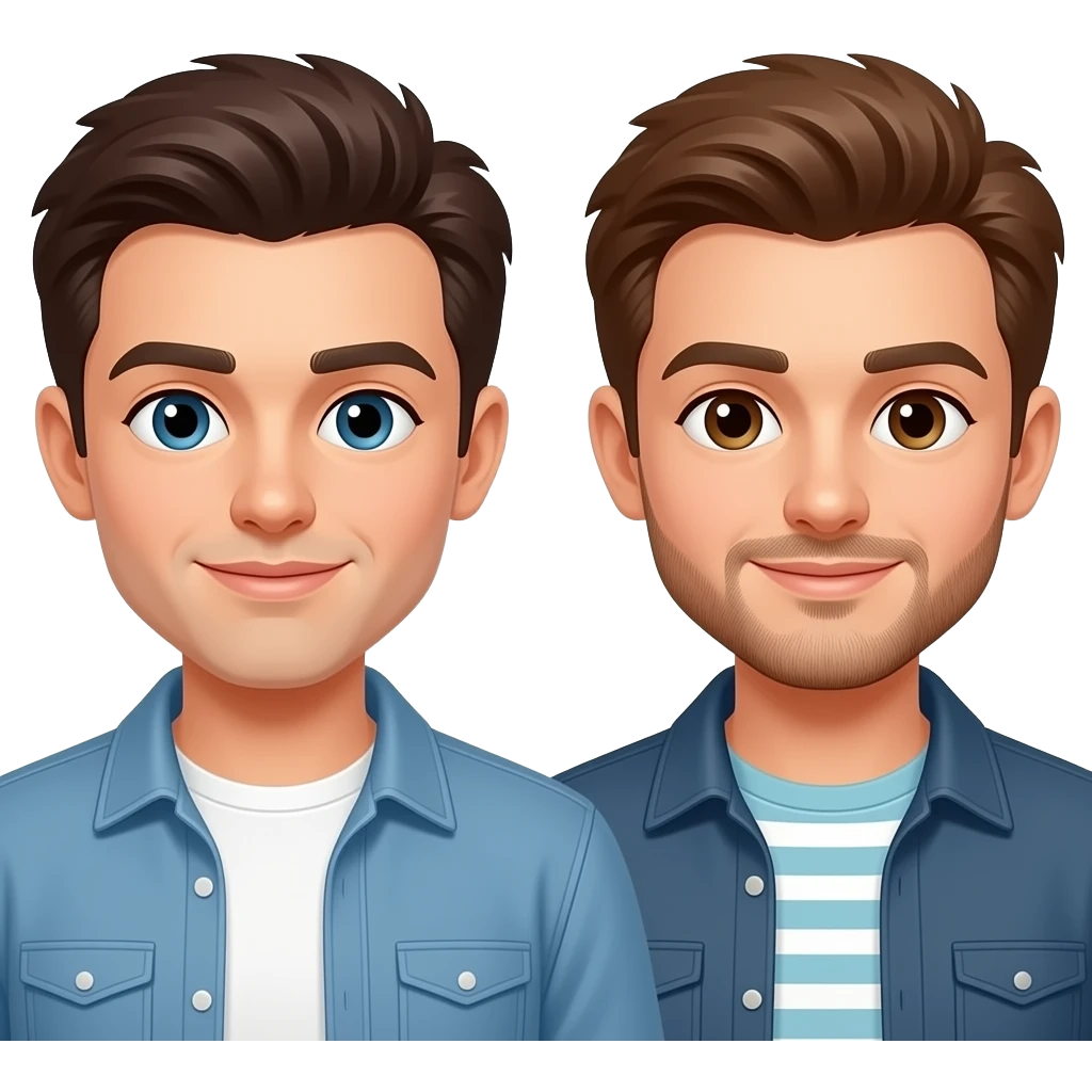 amigos hombres emoji