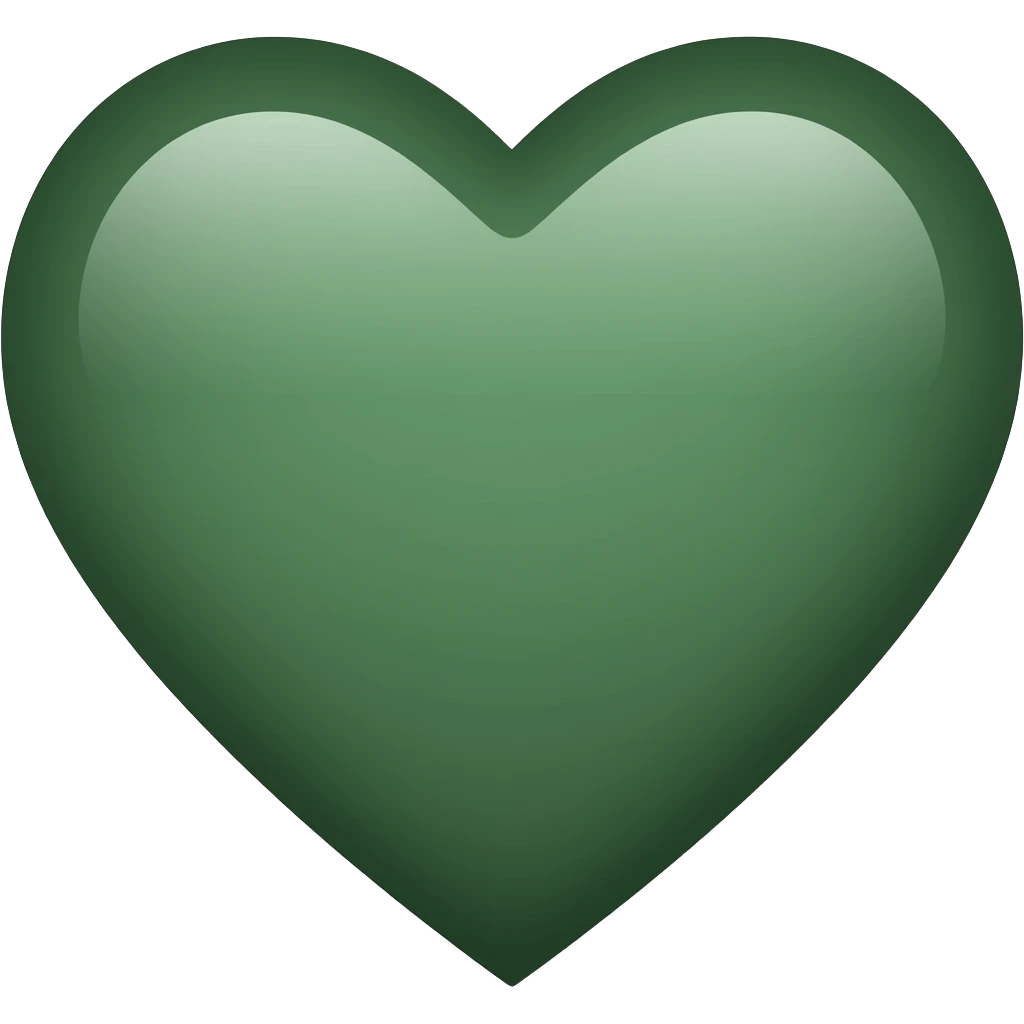 Dark Green Heart emoji