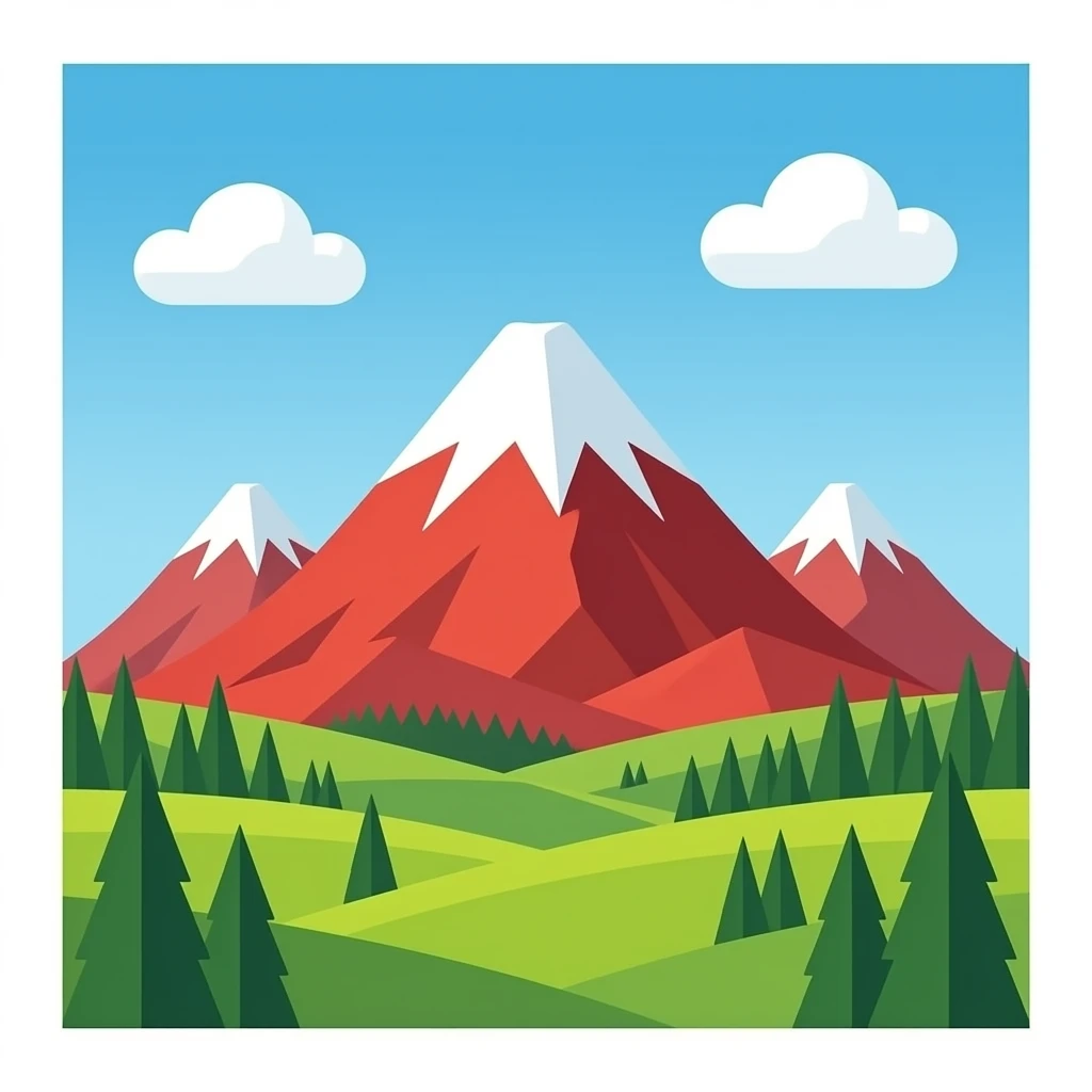 красная гора высокая emoji