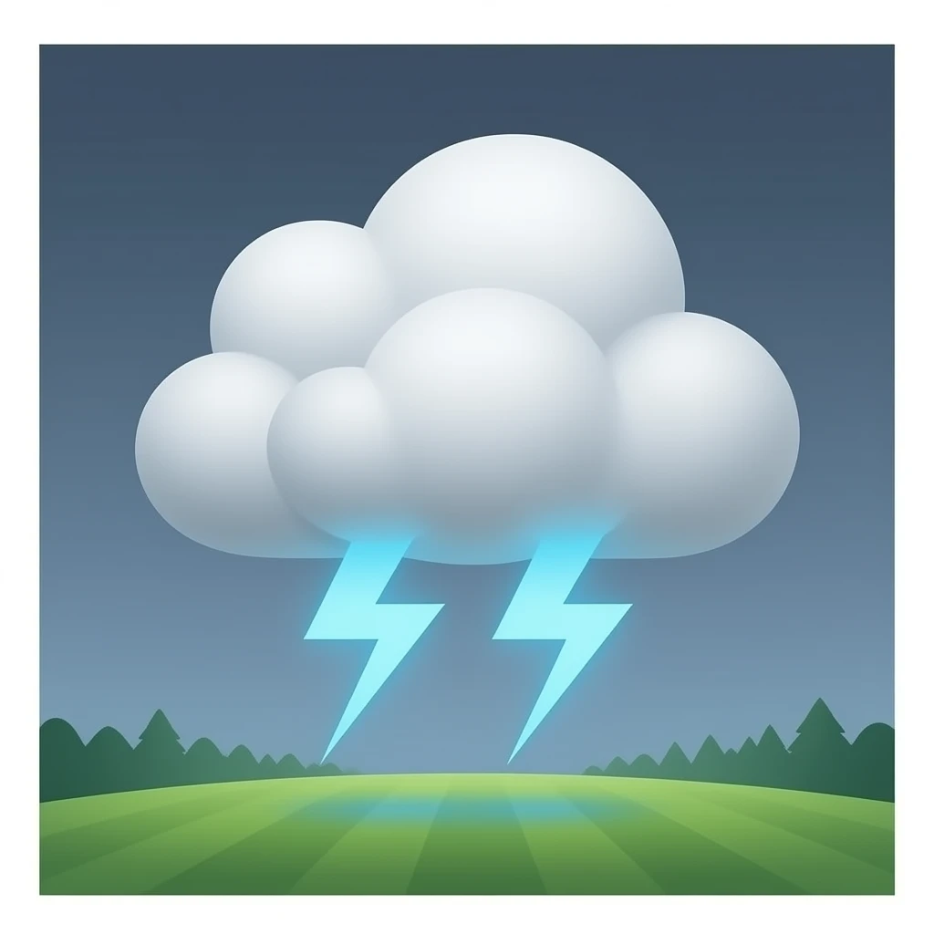 thunder cloud blue light번개가 두번만 꺾이게 변경 emoji
