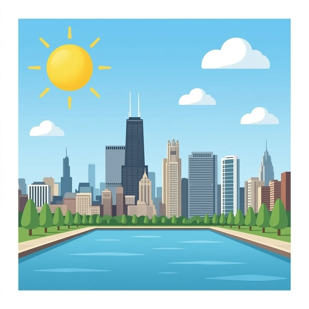 Chicago skyeline traceable emoji