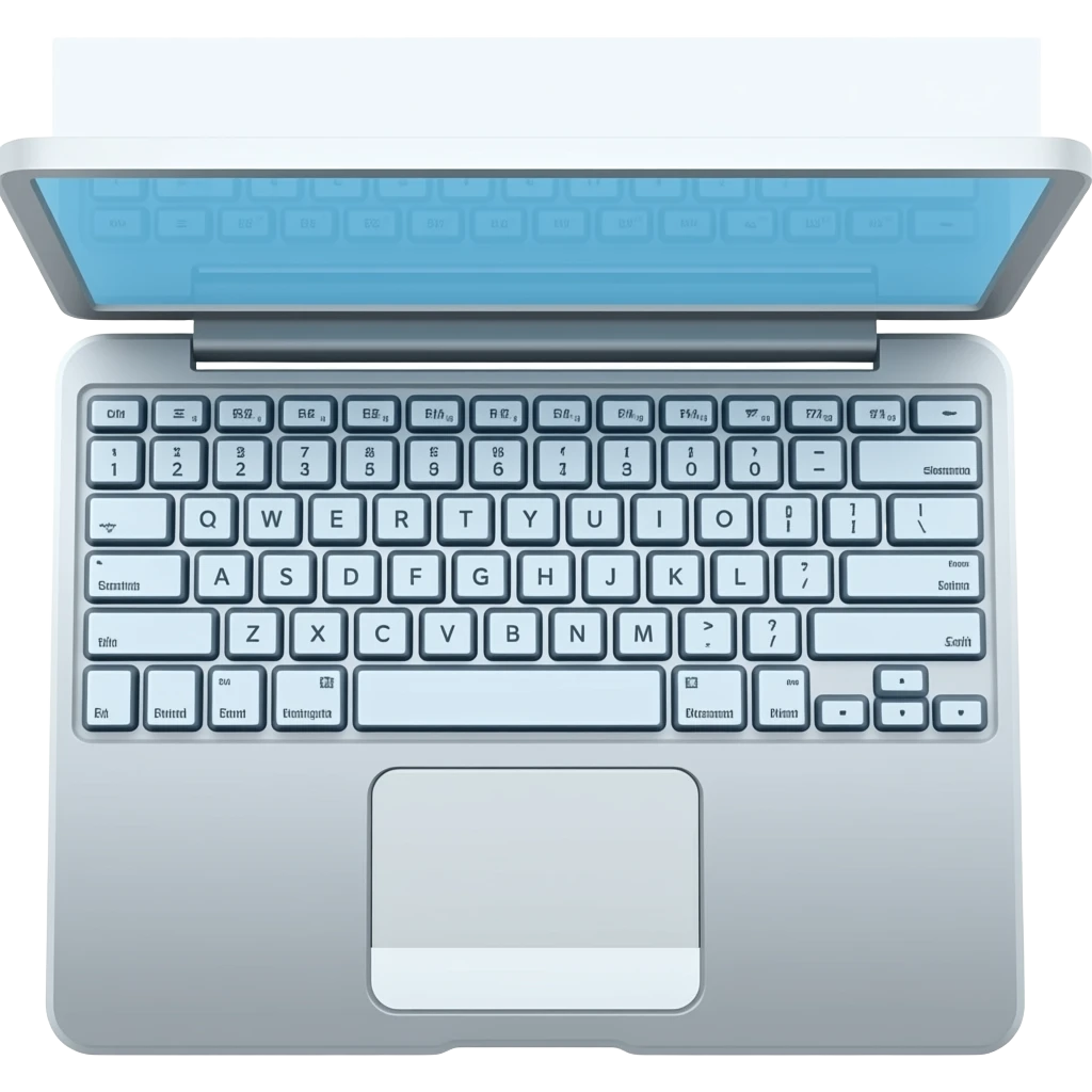 keyboard blue emoji