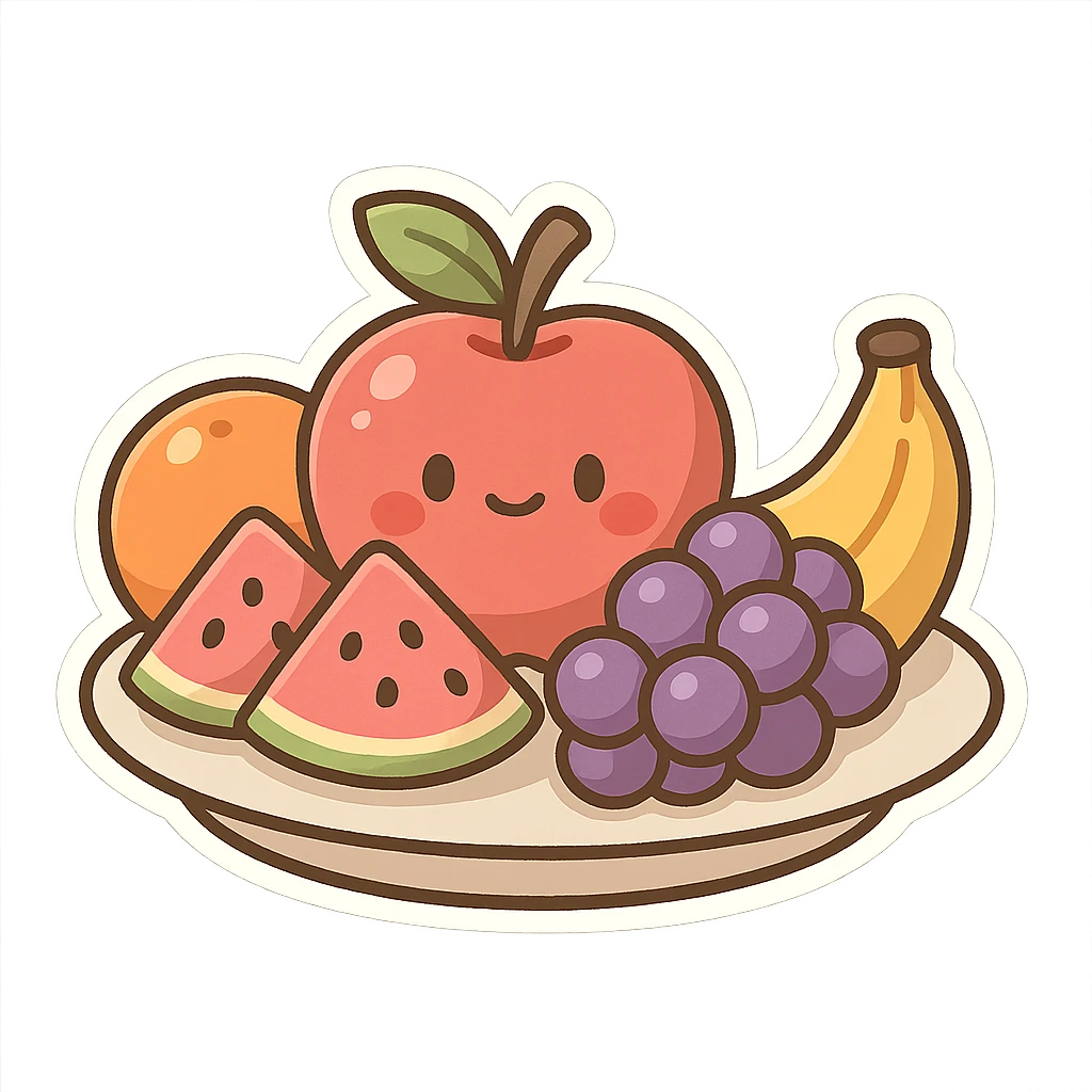 一盘水果 emoji