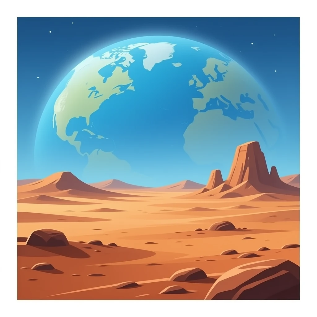 Mars planet emoji