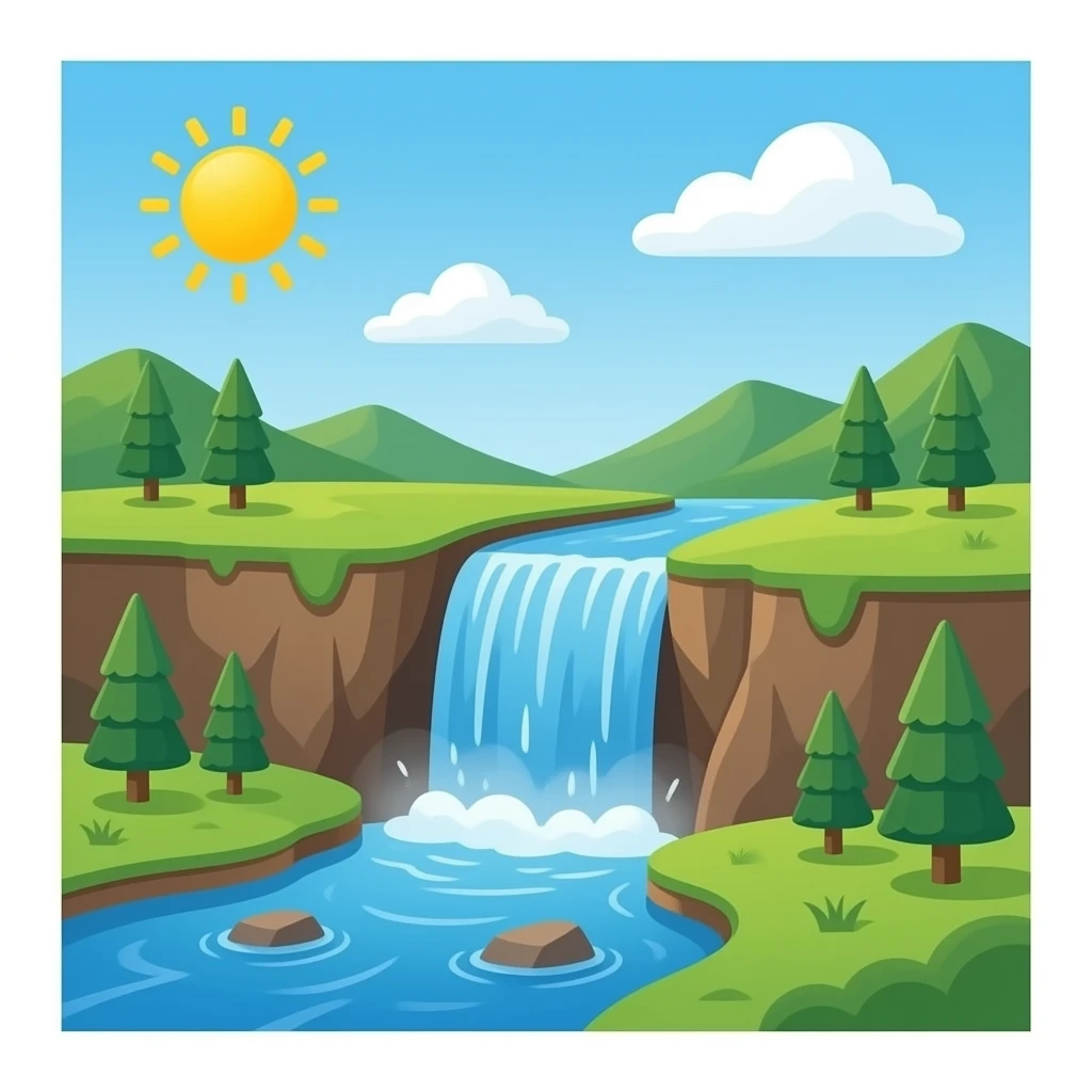 waterfall emoji