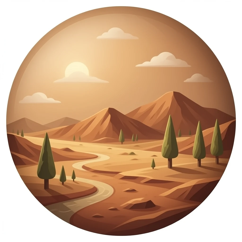 Mars planet emoji
