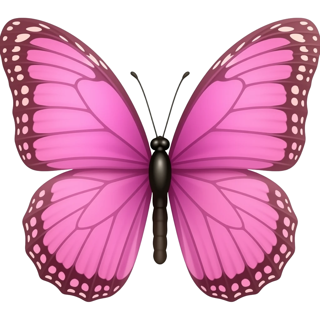 Mariposas de colorear rosa emoji