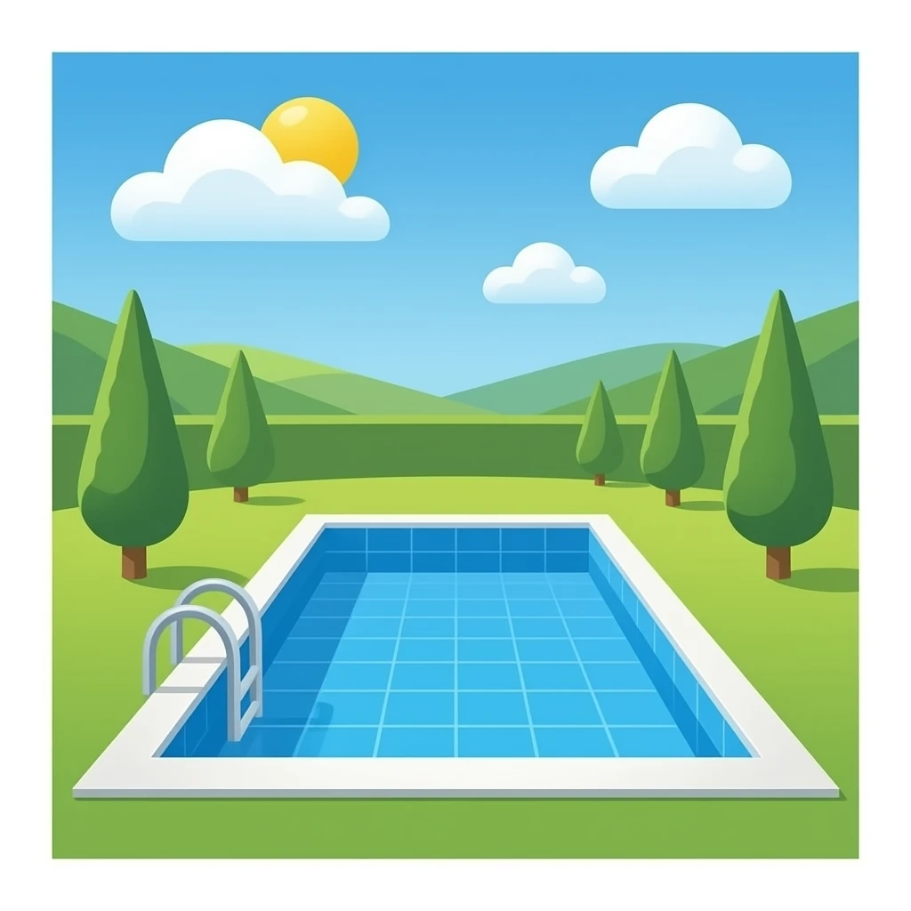 Swimming pool without water emoji