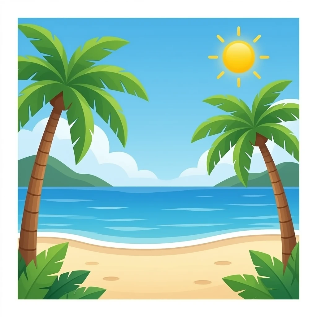 Beach emoji