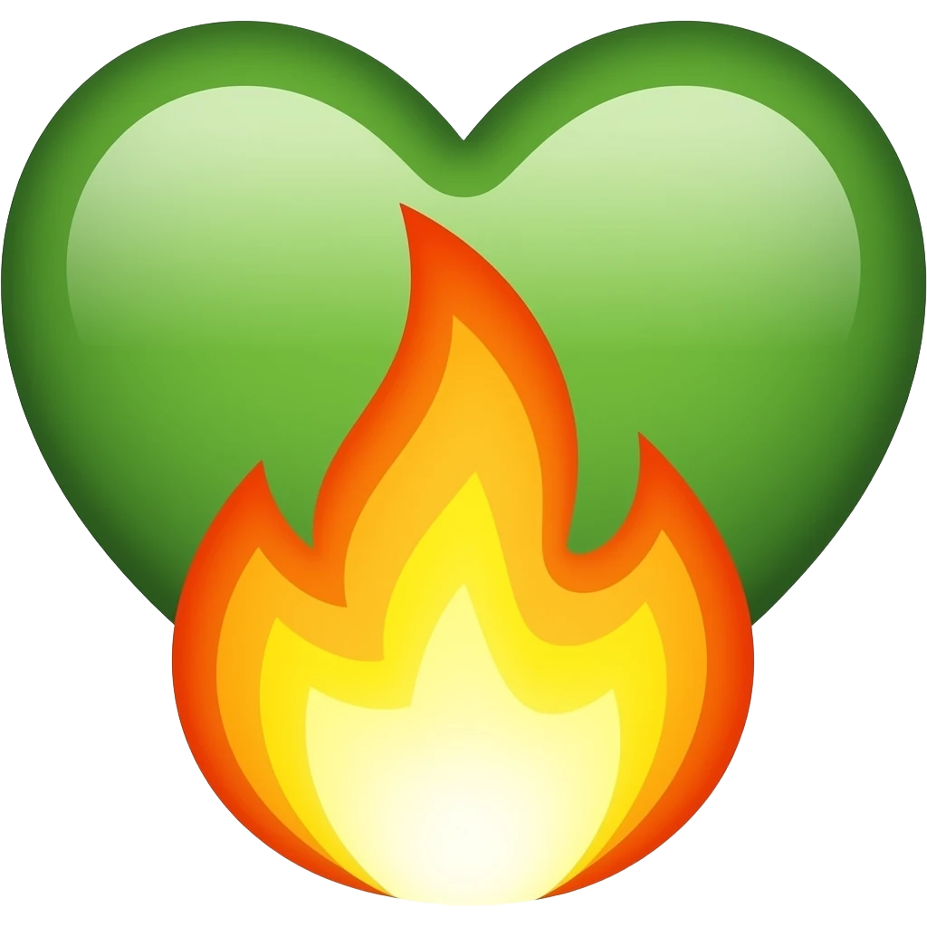 💚🔥 emoji